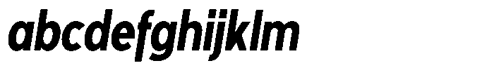 Tady Semibold X-High Condensed Italic FONT