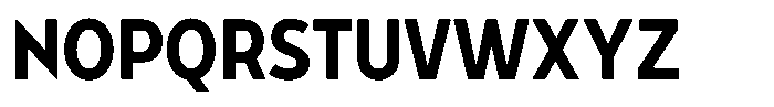 Tady Semibold X-High Condensed Font UPPERCASE