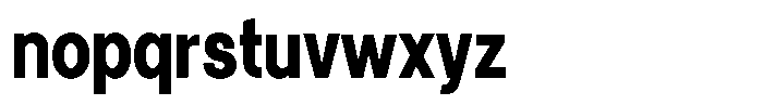 Tady Semibold X-High Condensed Font LOWERCASE
