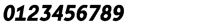 Tady Semibold X-Low Condensed Italic Font OTHER CHARS