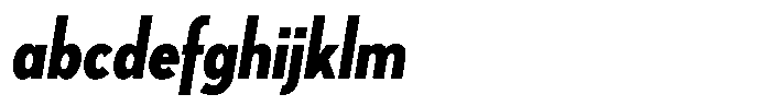 Tady Semibold X-Low Condensed Italic FONT