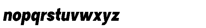 Tady Semibold X-Low Condensed Italic Font LOWERCASE