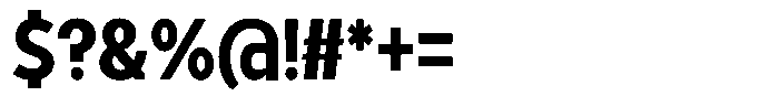 Tady Semibold X-Low Condensed Font OTHER CHARS