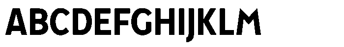 Tady Semibold X-Low Condensed Font UPPERCASE