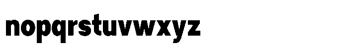 Tady Semibold X-Low Condensed Font LOWERCASE