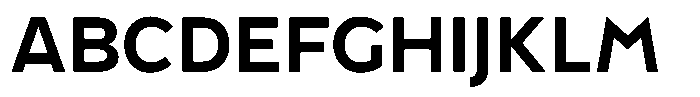 Tady Semibold X-Low Font UPPERCASE