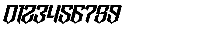 Taeob Gothic Italic Font OTHER CHARS