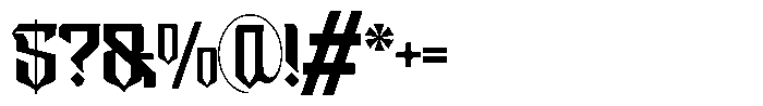 Taeob Gothic Regular Font OTHER CHARS