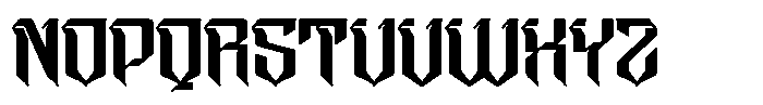 Taeob Gothic Regular Font UPPERCASE