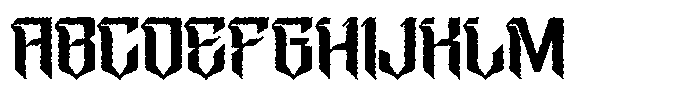 Taeob Gothic Rough Font UPPERCASE
