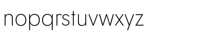 Tafel Sans Extra Light Font LOWERCASE