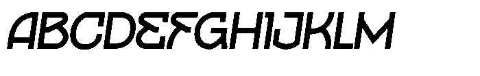 Taggos Inline Italic Font UPPERCASE
