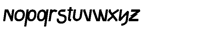 Taggos Inline Italic Font LOWERCASE