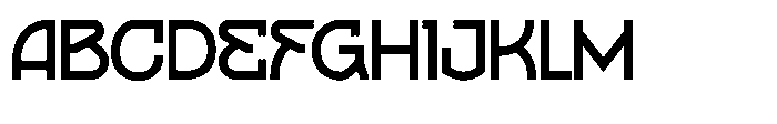 Taggos Inline Font UPPERCASE