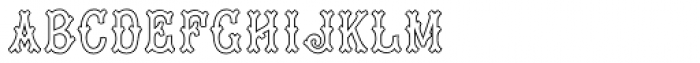 Tagliato Monogram Outline (1000 Impressions) Font LOWERCASE