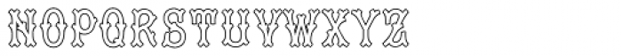 Tagliato Monogram Outline (250 Impressions) Font LOWERCASE