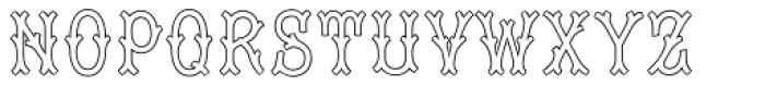 Tagliato Monogram Outline (25000 Impressions) Font UPPERCASE