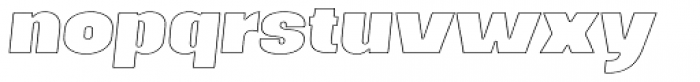 Tahura Outline Italic Font LOWERCASE