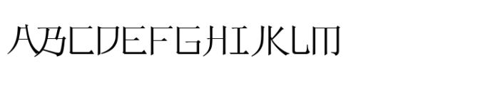 Tai Qin Medium Font UPPERCASE