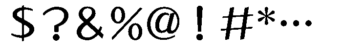 Takaboy21 DemiBold Font OTHER CHARS