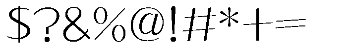 Takaboy21 Light Font OTHER CHARS