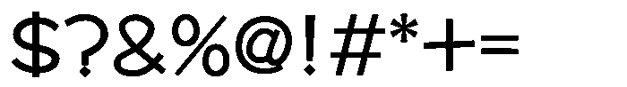 Takafranky DemiBold Font OTHER CHARS