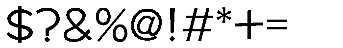 Takafranky Medium Font OTHER CHARS