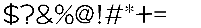 Takafranky Regular Font OTHER CHARS