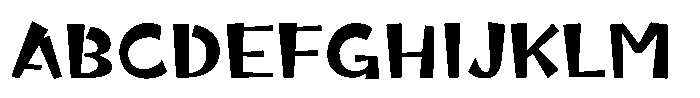 Takaginza-kaku Bold Font UPPERCASE