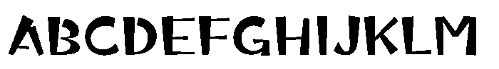 Takaginza-kaku DemiBold Font UPPERCASE
