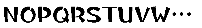Takaginza-kaku DemiBold Font UPPERCASE