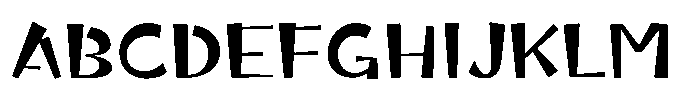 Takaginza kaku Medium Font UPPERCASE