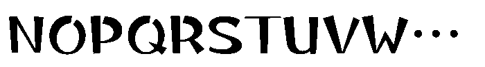 Takaginza kaku Medium Font UPPERCASE