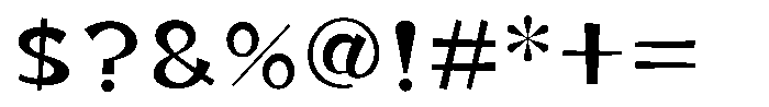 Takaginza-kaku Regular Font OTHER CHARS