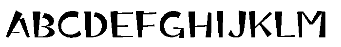 Takaginza-kaku Regular Font UPPERCASE