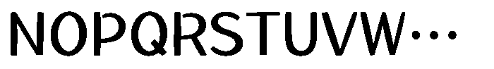 Takahand21 Kaku Std DemiBold Font UPPERCASE