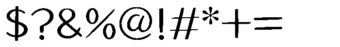 Takahand21 Kaku Std Light Font OTHER CHARS