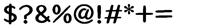 Takahand21 Maru Std Bold Font OTHER CHARS