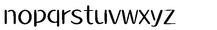 Takahand21 Maru Std Light Font LOWERCASE