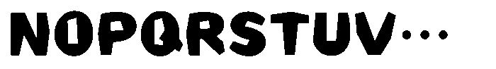 Takaking Bold Font UPPERCASE