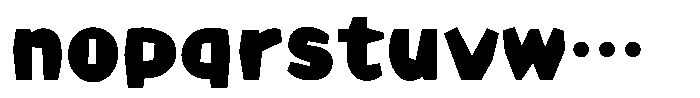 Takaking Heavy Font LOWERCASE