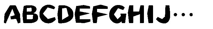 Takaking Medium Font UPPERCASE