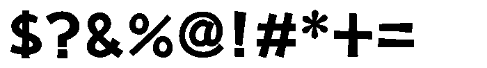 Takakogen-kaku Bold Font OTHER CHARS