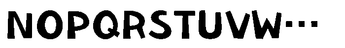 Takakogen-kaku Bold Font UPPERCASE