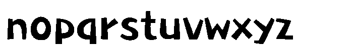 Takakogen-kaku DemiBold Font LOWERCASE