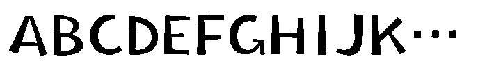Takakogen-kaku Regular Font UPPERCASE