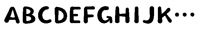 Takakogen-maru Bold Font UPPERCASE