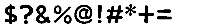 Takakogen-maru DemiBold Font OTHER CHARS