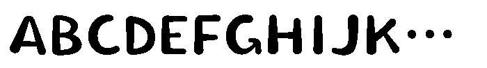 Takakogen-maru DemiBold Font UPPERCASE