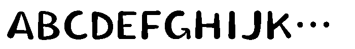 Takakogen-maru Medium Font UPPERCASE